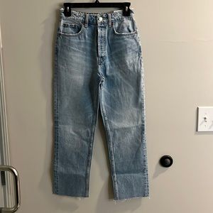 Zara - Straight High Rise Ankle Jeans